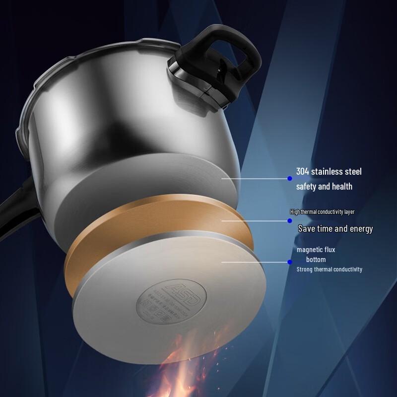 ASD 304 Stainless Steel Pressure Cooker