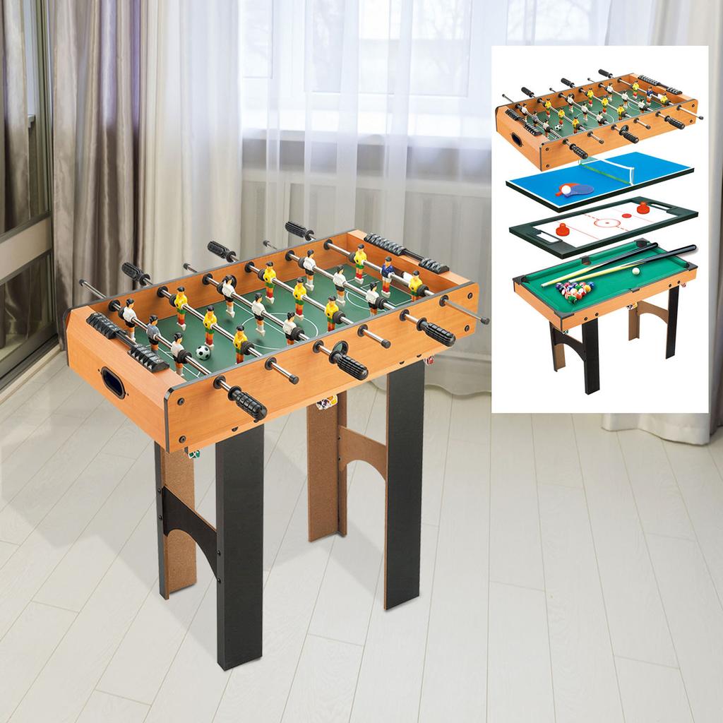 2-in-1 Foosball Table, 4-in-1 Multi-Game Table, Compact, Incl. Game Accessories, 92 X 78 X 80 Cm