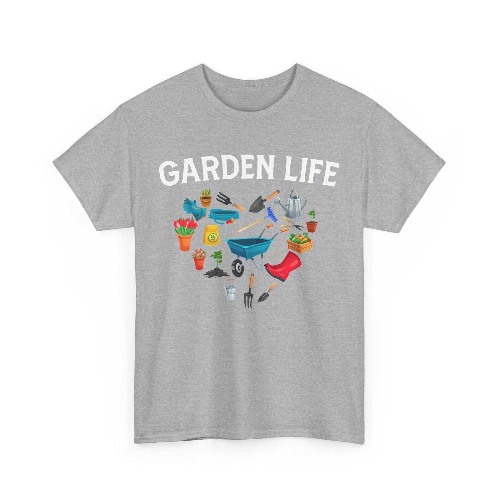 Gardening T-Shirt, Garden Life Gardening Planting Lovers Flowers T-Shirt L