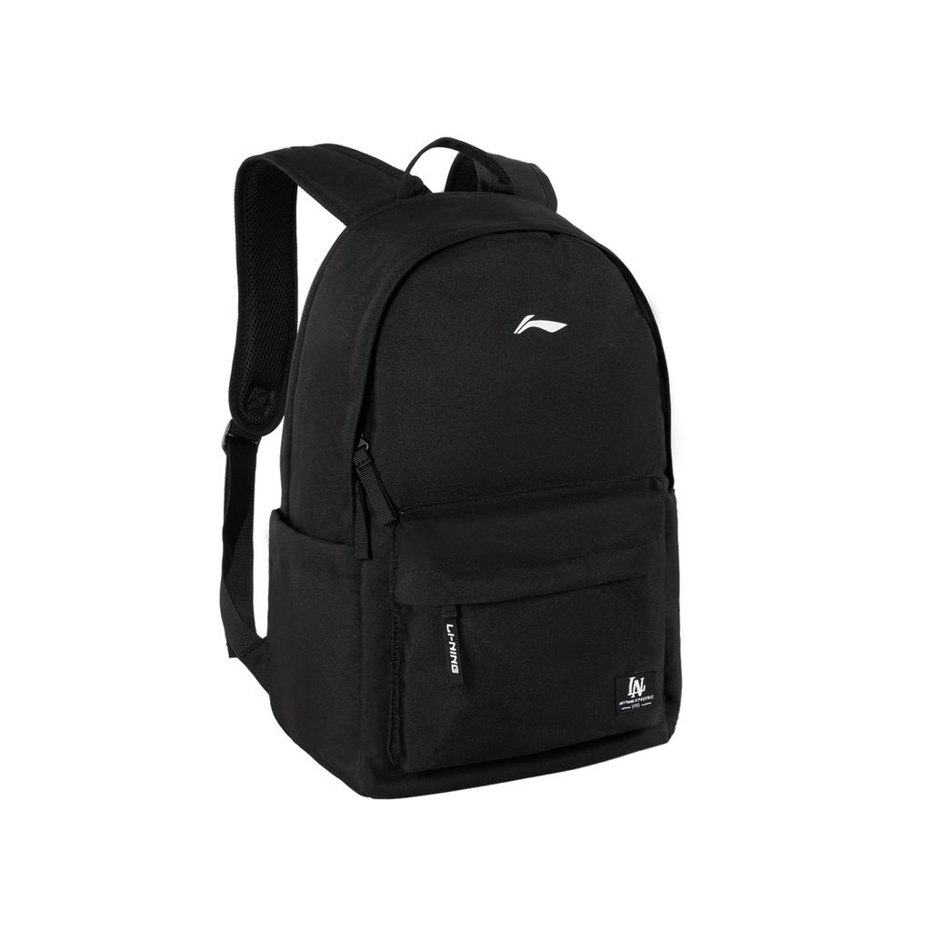 Li Ning Polyester Backpack Regular Unisex Black ABSW451-1