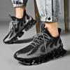 Men's Shoes Tide Men's Waterproof Leather Sneakers Shock Absorption Heightened Casual Shoes Men's Student Shoes