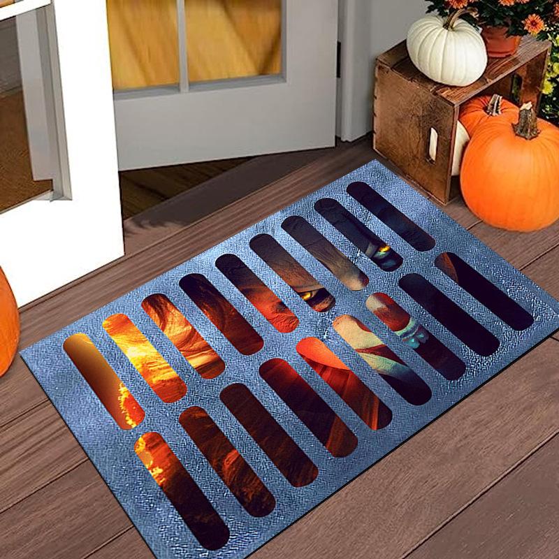 Decorative Clown-Themed Dirt-Resistant Door Mat for Entryway or Living Room