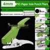 Heavy-Duty 3-10mm Loose Leaf Single Hole Punch Pliers for PVC and Paper