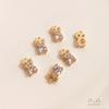 14K Gold-Filled Owl Pendant with Zircon - Cute Handmade Charm for Necklace or Bracelet