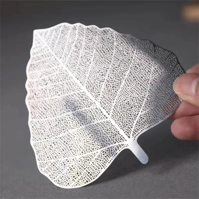 Stainless Steel Bodhi Leaf Tea Filter with Net Kong Tea Set Teapot TeaCup Strainers Leaf Tea Strainer Drinkware Teaware Gadgets