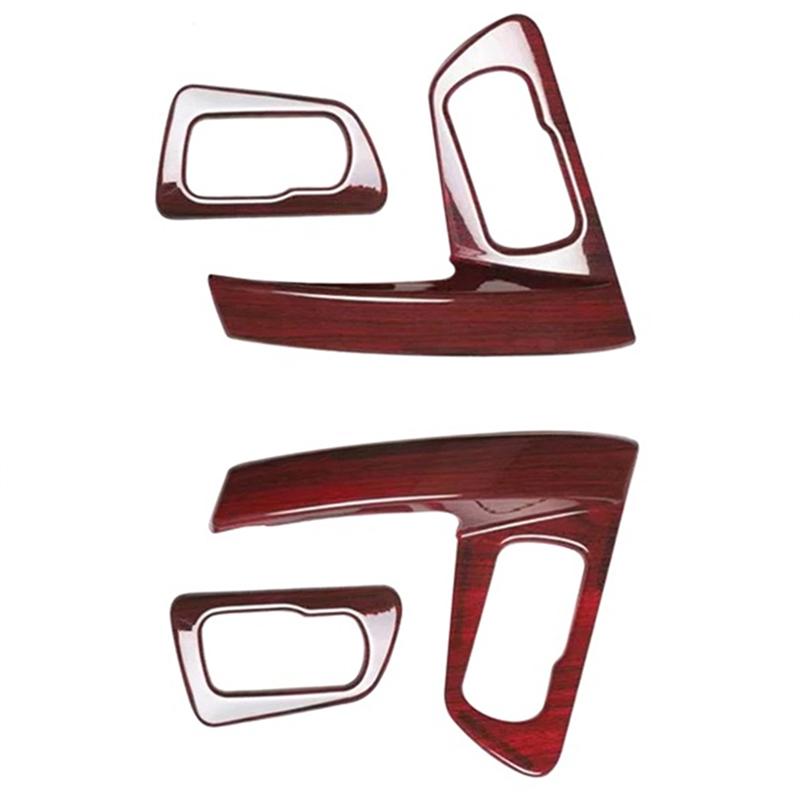 ABS Door Inner Handle Armrest Handrail Frame Car Lamp Panel Bowl For Nissan Qashqai J10 2008-2015 Wood Grain