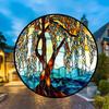 2D Flat Tree of Life Acrylic Decoration Sign, Home Decor Plaque Hanging Wall Art Decorative Garden Decoration for Room Door Signs Hanging Square Livin