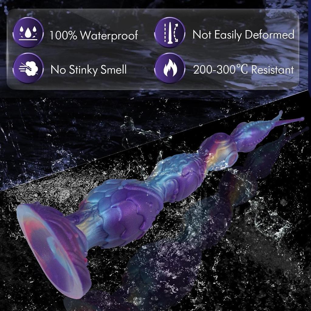 Transgraniczny Ultra-Długi Zdeformowany Penis Analny i Waginalny Korek Dylatacyjny do Użytku SM