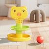 Kids Ball Drop Tower 2/3/5/7/9 Layers Cartoon Pig Marble Run Track Toy Toddlers Boys Girls Educational Rolling Ball Slide Toy