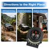 Temperature Measurement and Night Mode Car Mount Compass Ball Car Dashboard Compass 2 In 1 for Car Watercraft Boat Caravan Truck