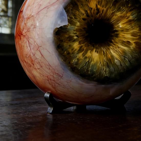 Realistisch Gotisch Oogbol Ornament Levensgetrouw Horror 3D Oog Beeldje Eng Donkere Fantasie Stijl Bureau Decoratie voor Halloween Huisdecoratie