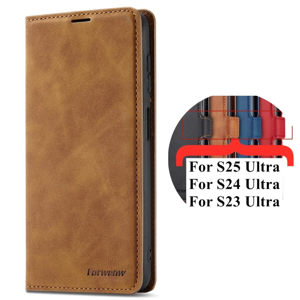 EUCAGR Flip PU Leather Case For Samsung Galaxy S25 S24 Ultra S23 FE Plus A17 A16 A36 A56 A07 A06 A15 A25 A35 A55 A05 A14 A34 A54