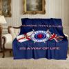 [1 pièce Couverture Rangers FC] Couverture Toutes Saisons - Couverture Douillette pour Canapé Fauteuil Décoration Intérieure, Couverture sieste Imprimée Numériquement
