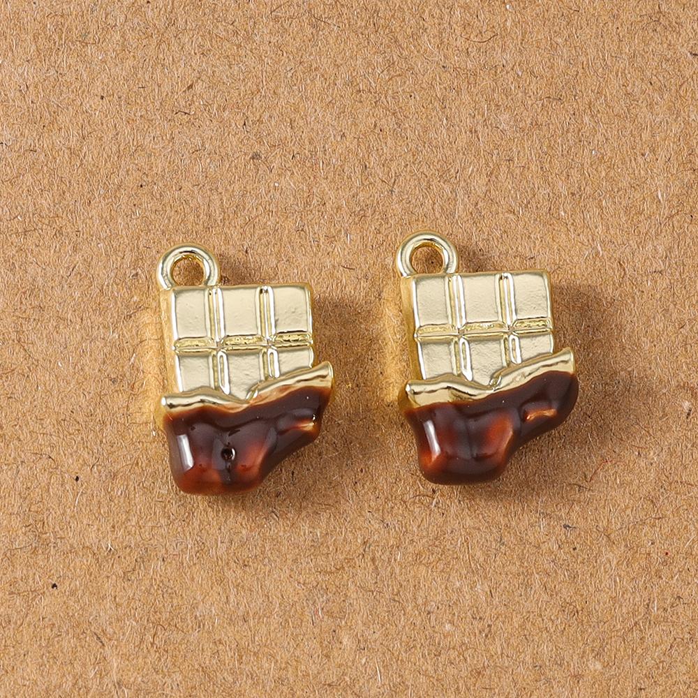 5pcs Cute Cofffee Cup Charms Cake Chocolate Doughnut Pendants for Making Earrings Necklace DIY Jewelry Accessories Supplies