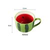 400ml Creative Fruit Coffee Mug Watermelon Orange Lemon Shaped Ceramic Breakfast Cup Cartoon Tea Milk Mug Large Capacity Gift
