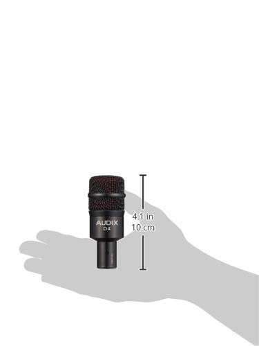 Microfone dinâmico AUDIX para instrumentos musicais hipercardióide D4 []