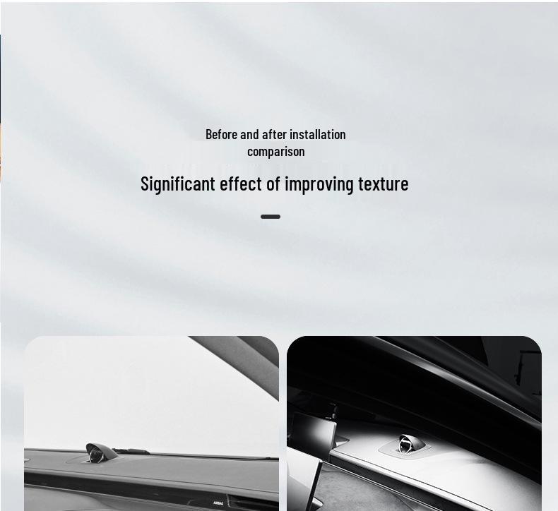 ZhiJie S7 Alcantara Ultra-Thin Dashboard Suede Sticker - Car Decoration & Protection.