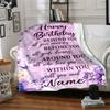 Happy Birthday Floral Butterfly Home Blanket Comfortable Soft Lightweight Multipurpose Blanket For Picnics Sofas Offices Beds Living Rooms Perfect