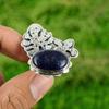 Womens day Sale 925 Silver Sodalite Stone Mother Promise Statement Ring Jewelry