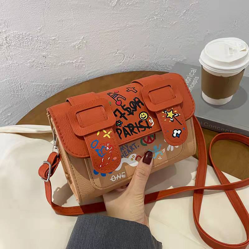 

Сумка Кембридж граффити нишевая сумка в тон женская 20 новая модная сумка-мессенджер летняя сумка-мессенджер мода