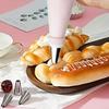 Piping Bag Nozzles Storage Rack Stand with 8 Slots Scalable Bracket Baking Accessories Holder Cake Decorating Pastry Bag Set