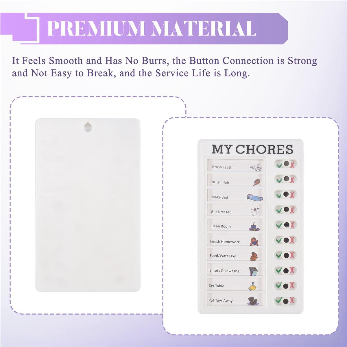 

BHBL My Chores Memo Plastic Board, Detachable and Reusable Memo for Check Items and Form China Mainland