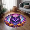 1pc Home Carpet Colorful Floral Design Rug Non Slip Office Decor Gift Living Room Bedroom