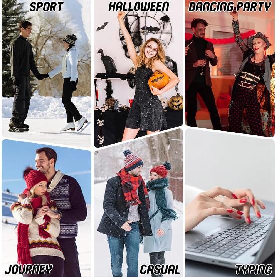 Arm Warmers for Y2K Women Wrist Hand Warmers Knitted Fingerless Mittens Thumb Hole Gloves Goth Punk Gyaru Accessories