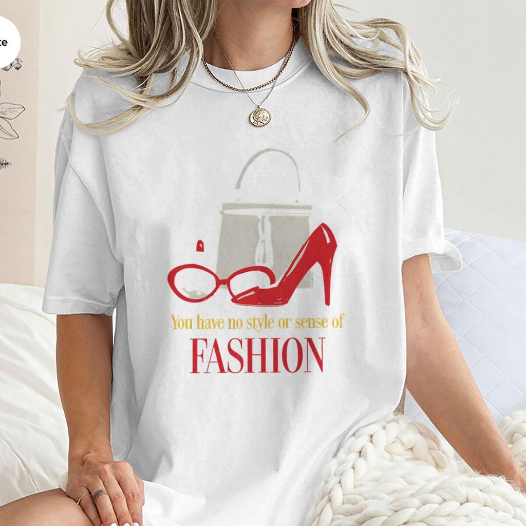American Style Retro Movie Print T Shirt Women Y2K Basic T Shirts 100 Cotton Crew Neck Hip Hop Tee Shirt
