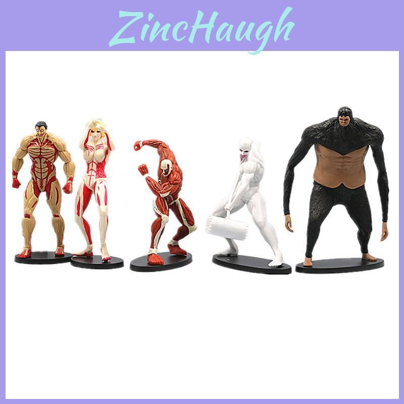 High Quality Attack On Titan Action Figures Set Featuring Eren Mikasa Levi Beast Titan Collectible Toys
