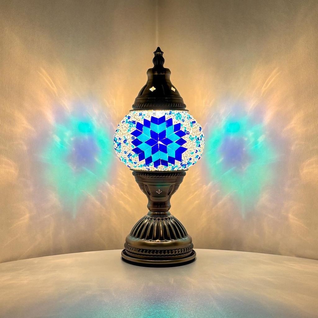 Türkische Handgefertigte Retro Glas Schreibtischlampe - Romantische Kaffeehaus & Salon Dekoration