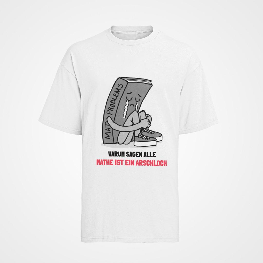 Herren T-Shirt Mens Womens Tees Top witzige Mathe ist ein arschloch Sprüche funny schule