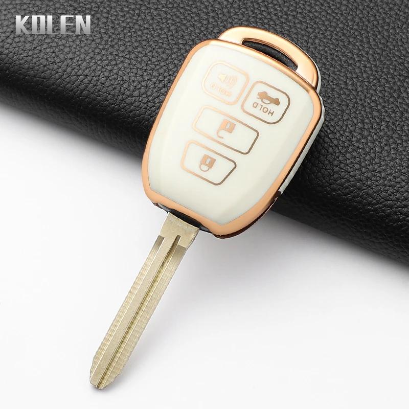 Fashion Tpu Car Key Case Cover For Toyota Prius Corolla Yaris Avensis Camry Rav4 4 Buttons 2012 2013 2014