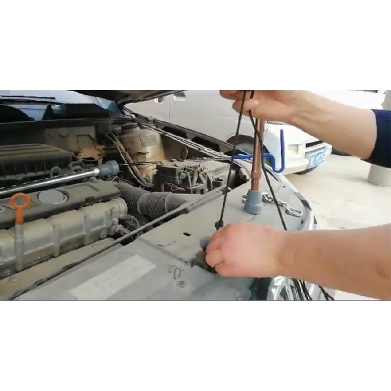 15-24" Állítható Motorháztető Tartó Teleszkópos Kitámasztórúd Szerszám Ezüst