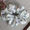 Scrunchies Embroidered Hair Accessories Soft Fabric Elastic Hair Bands Ponytail Holder Suitable For Various Hairstyles