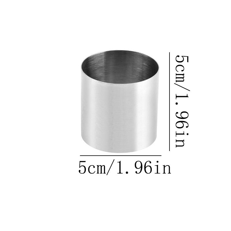 Cake Ring Mold Round Shape Stainless Steel Reusable DIY Baking Tool Mousse Circle Kitchen Gadget Pastry Accessories