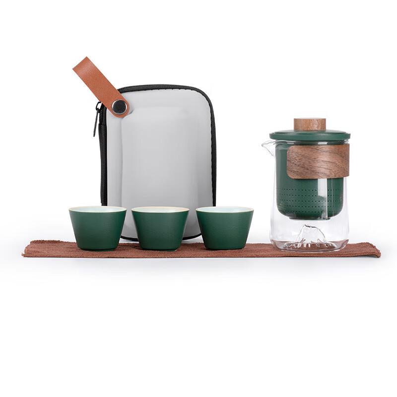 Portable Glass Travel Tea Set