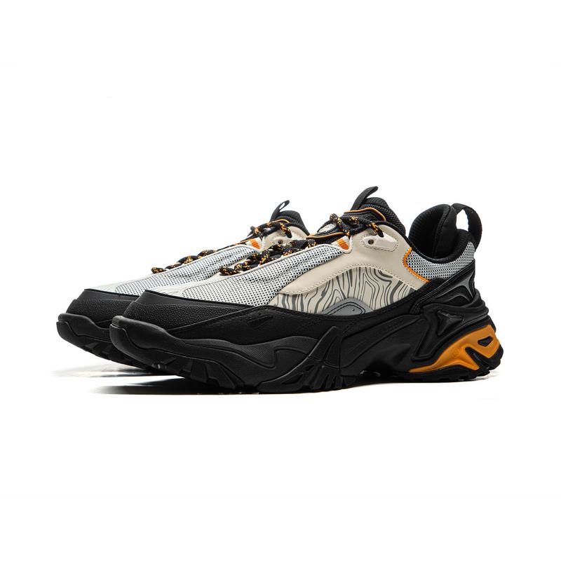 Li Ning CF Suo Qian Xing Ce 3 удобные нескользящие износостойкие низкие походные ботинки для мужчин походные ботинки черные серые AHCU037-2