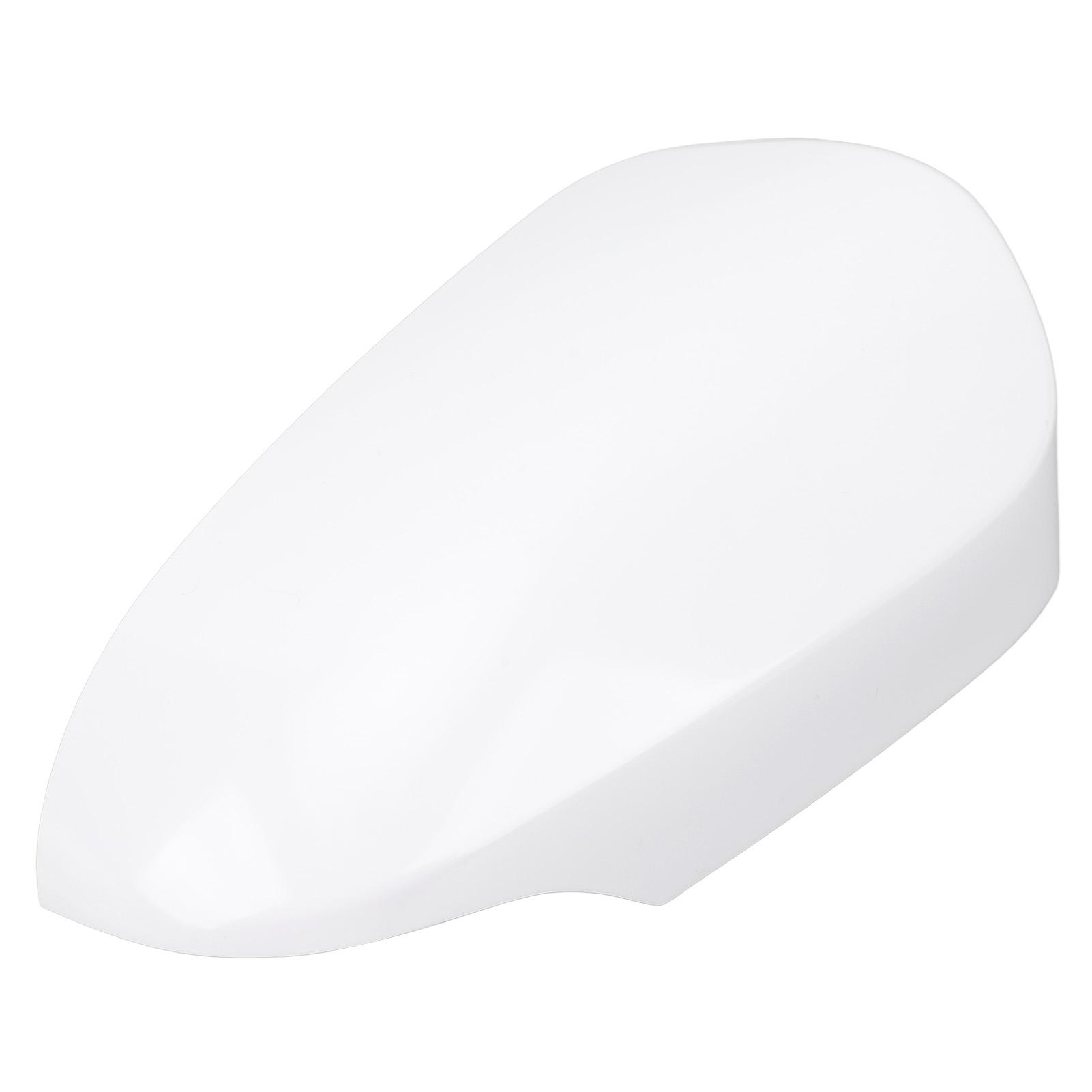 

Rearview Door Mirror Cover Shockproof Exterior Side Wing Mirror Cap White for Vehicle with Turn Signal Light Right