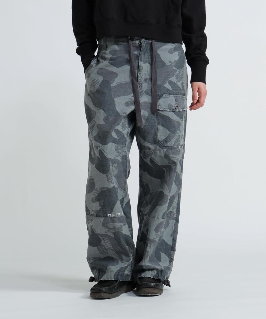 AVIREX CAMOUFLAGE CARGO LONG PANTS Women's S 010 Black 783-5210602