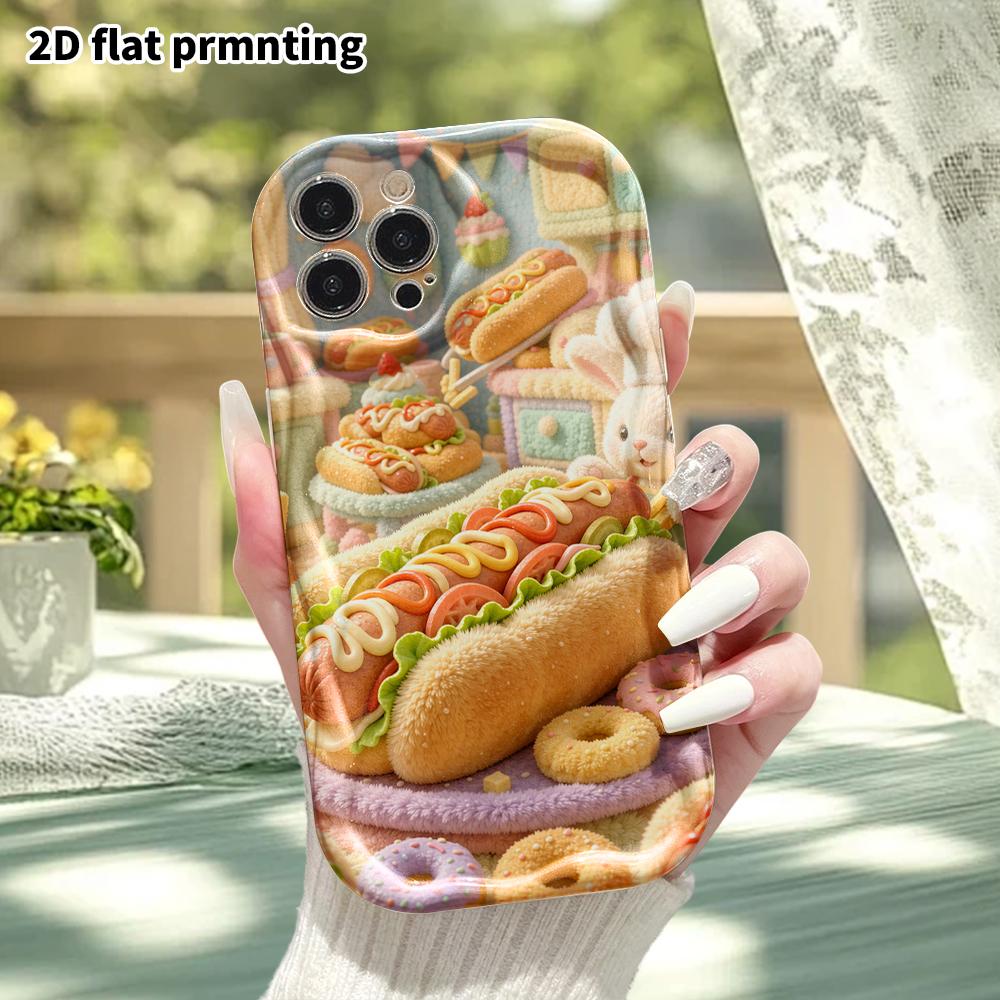 Phone case: 2D flat, suitable for iPhone 18 17 16 15 14 13 12 Pro protective case, mini kitchen, perfect Christmas and Halloween holiday gift