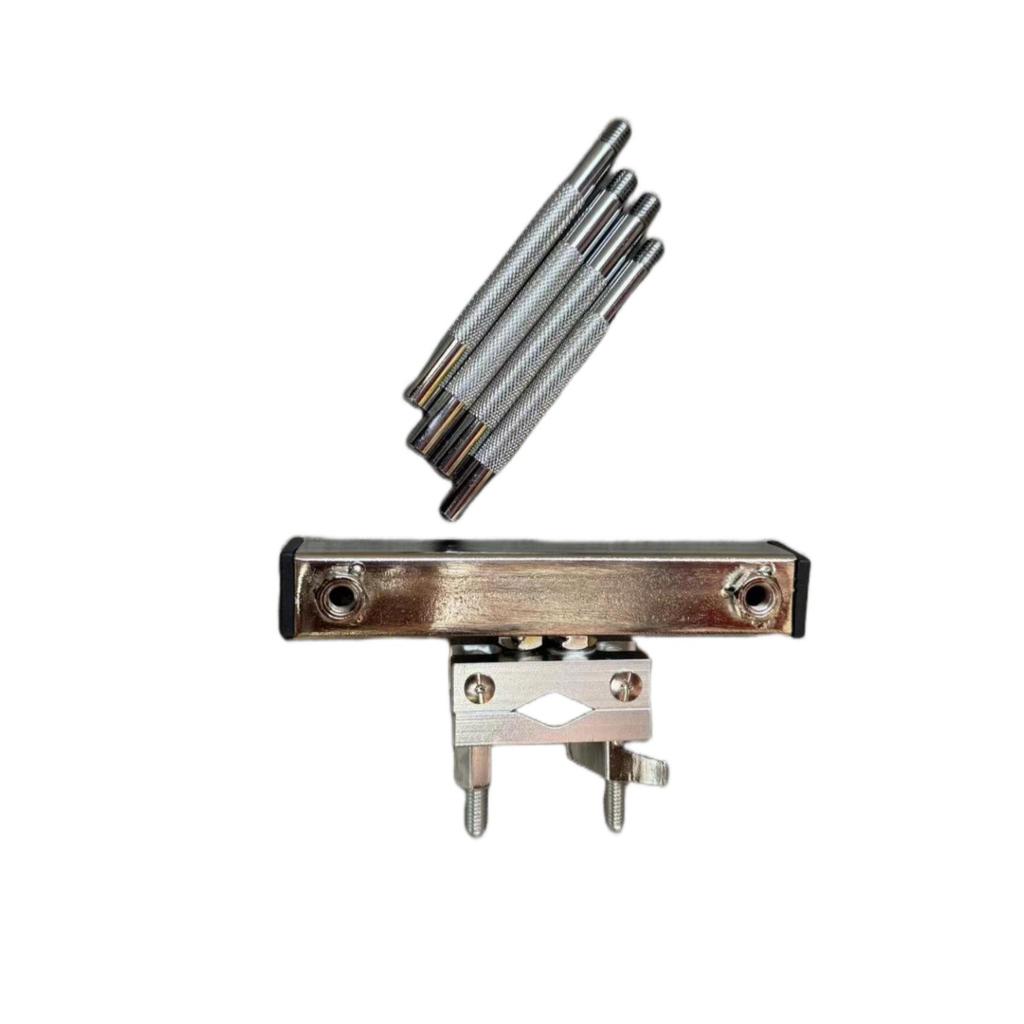 Percussion Mount: Drum Rack Adapter, Stand for Cowbell, Wood Block, Wind Chime & Cymbal with 2-Post Clamp