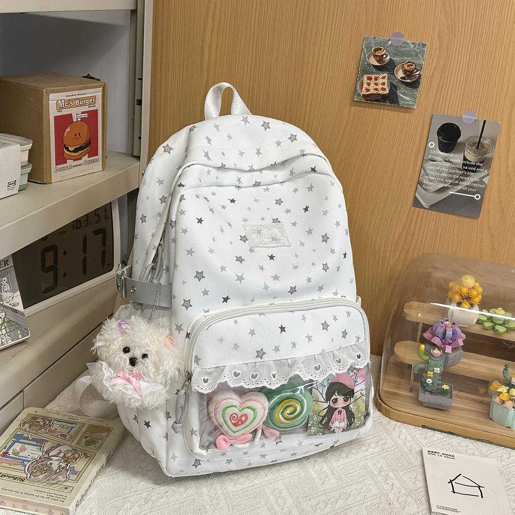 Schoolbag College Style Fresh Girl Travel Small Backpack Korean School Bag Ins Niche High Value Junior High School Backpack