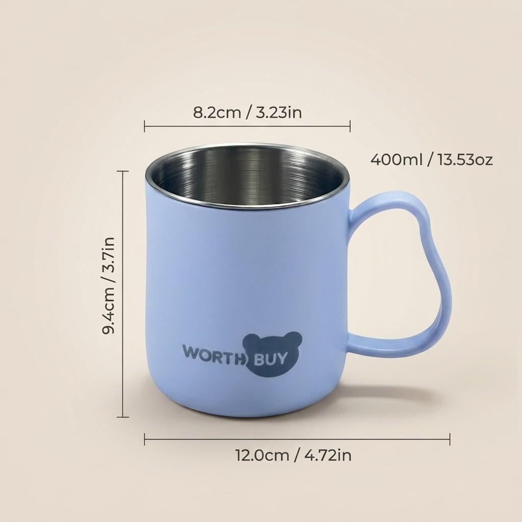 Unbreakable PP Plastic Bathroom Tumbler Cup with Handle Matte Toothbrush Mug Drinking Cup for Kids Home Bathroom Accessories