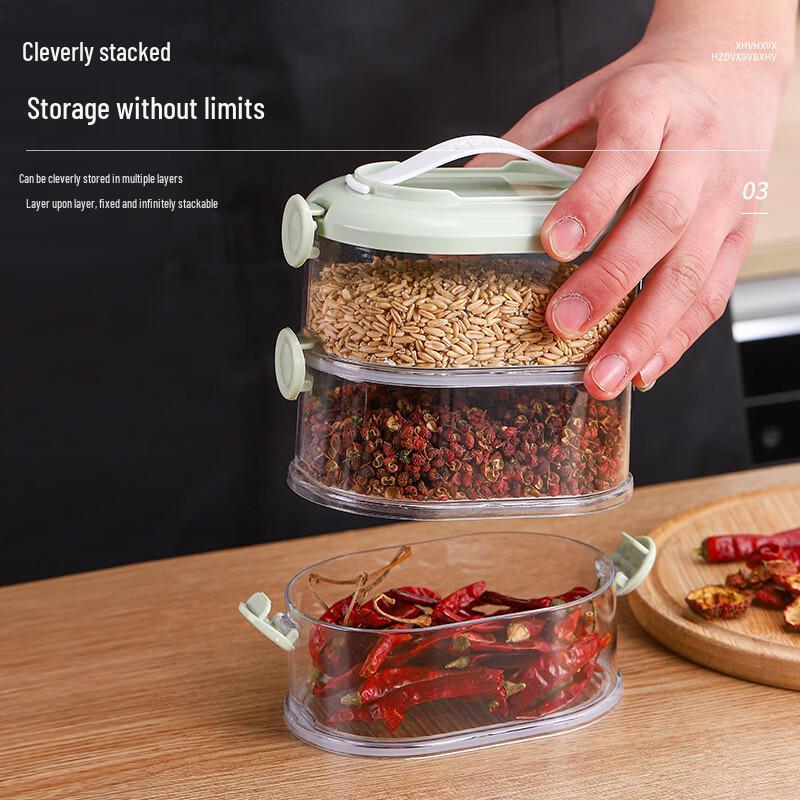 3-Tier Stackable Portable Seasoning Box