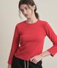 Iteoneolmomeonteu Daily Soft 9/10 Sleeve Tee _ Red