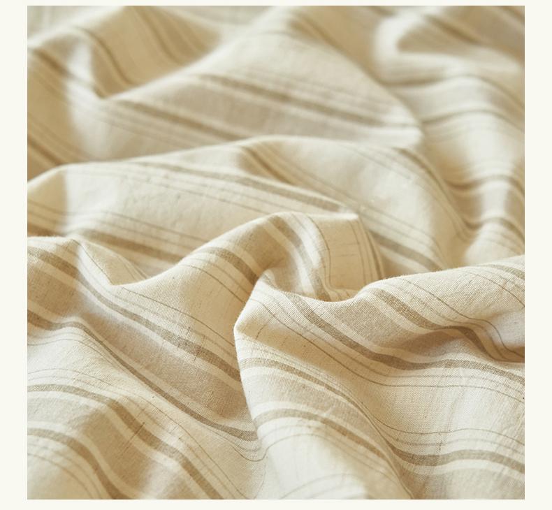 Sleeping Grid Cotton Linen Summer Quilt