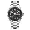 CARNIVAL Brand Watches Men Luminous Tube Waterproof Sport Men's Quartz Watch Man Stainless Steel Strap Reloj Hombre