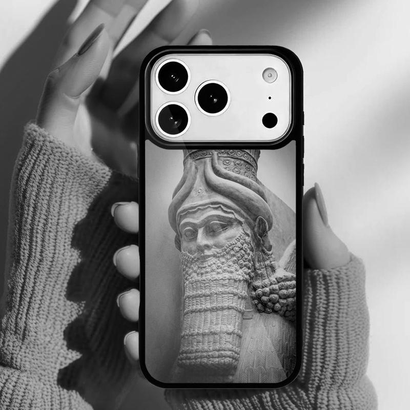 Lamassu Assyrian Mesopotamian soft Phone Case for iPhone 17 16 15 14 13 Pro Max Back Cover for 12 11 Pro Coque