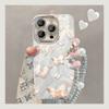Dream Butterfly Bracelet Is Suitable for Apple 16e Feather Yarn Mobile Phone Case 13promax All-inclusive Anti-drop 15 Advanced Sense 14